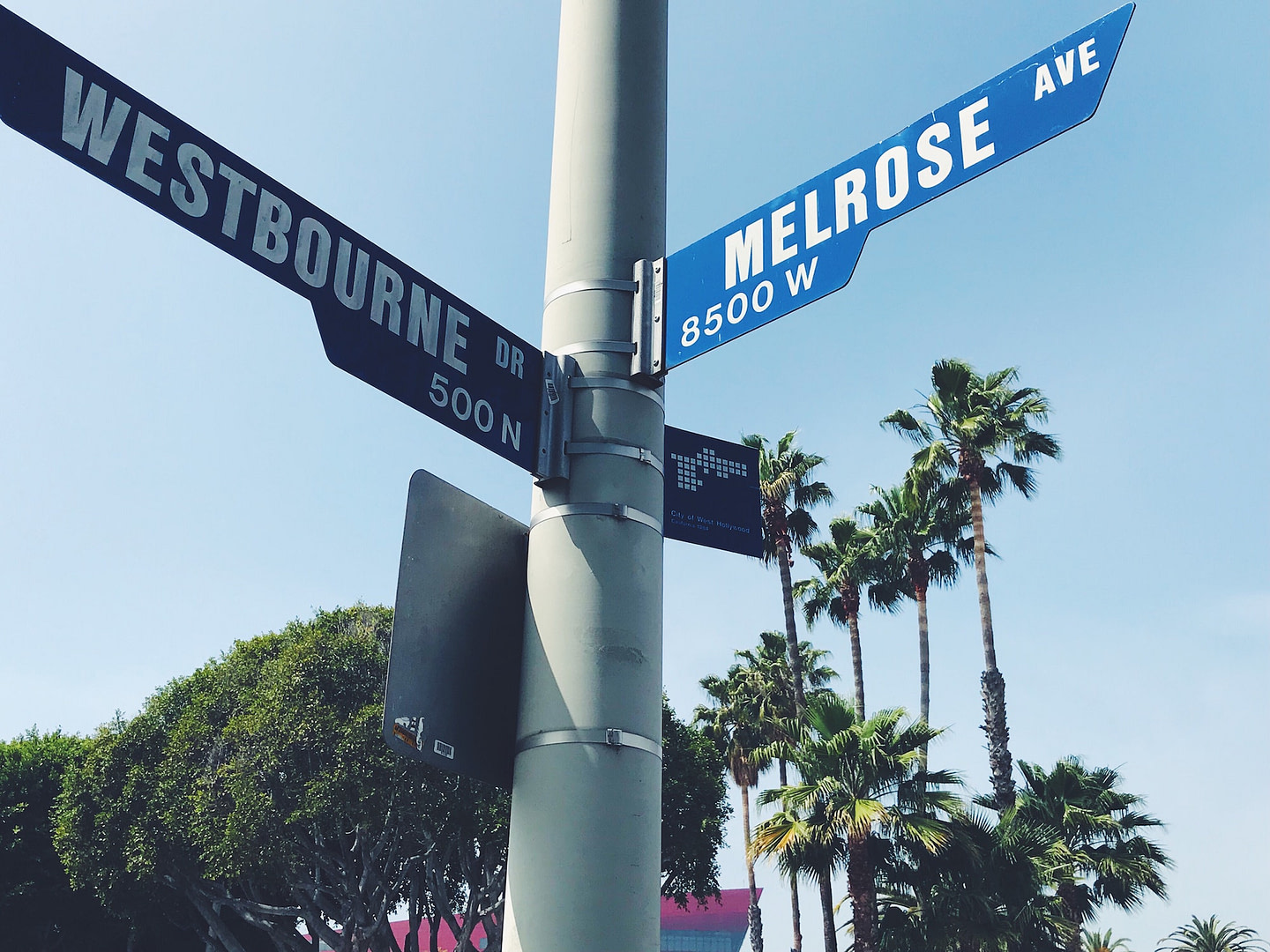 Street signs in Los Angeles