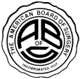 Black and white image of a circular emblem featuring a stylized "ae" monogram in the center, surrounded by decorative text and patterns that read "Best Beverly Hills Plastic Surgeon," all designed to