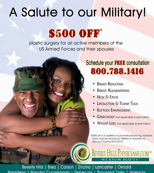 Military discount for plastic surgery